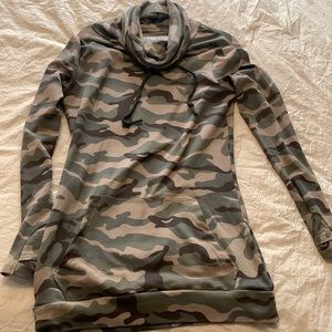 Camo Cowl Neck Sweatshirt by Chelsea DeBoer Lily & Lottie